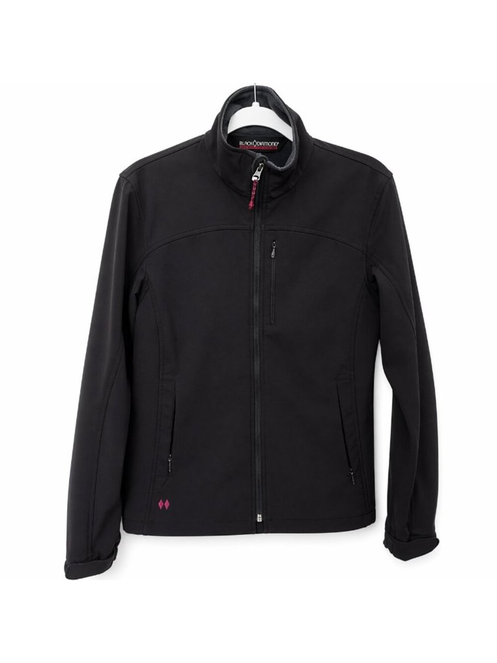 Black Diamond Double Diamond Womens Ski Jacket Black Fleece Lined Size Medium - Picture 2 of 9